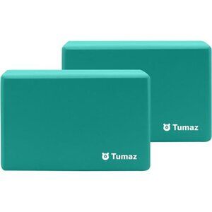 Non-Slip Yoga Blocks 2-Pack - High Density/Lightweight EVA Foam & Natural